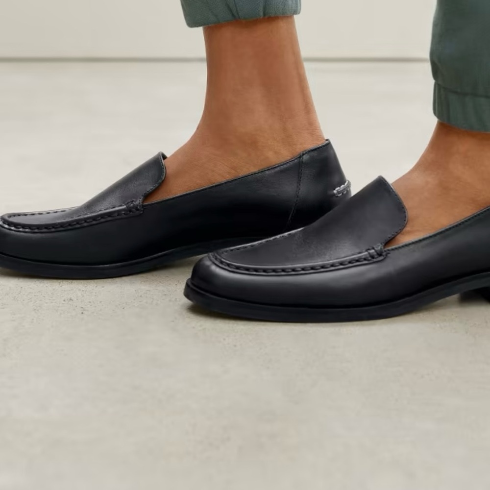 NEW Everlane Black Leather The Modern Loafer in Size 7 - Picture 2 of 14